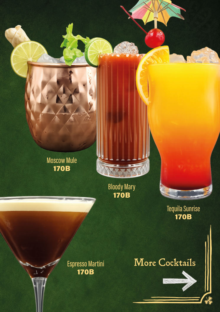 The Ugly Duckling menu page 8