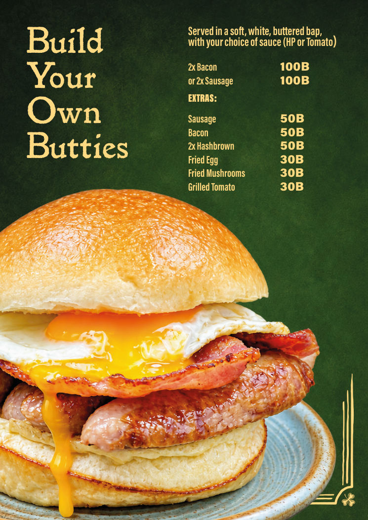 The Ugly Duckling menu page 19