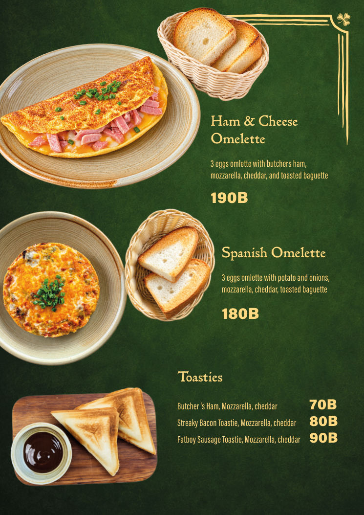 The Ugly Duckling menu page 21