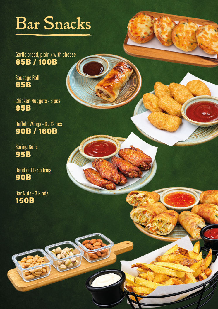 The Ugly Duckling menu page 23
