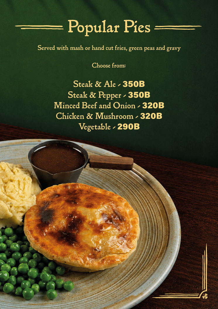 The Ugly Duckling menu page 26
